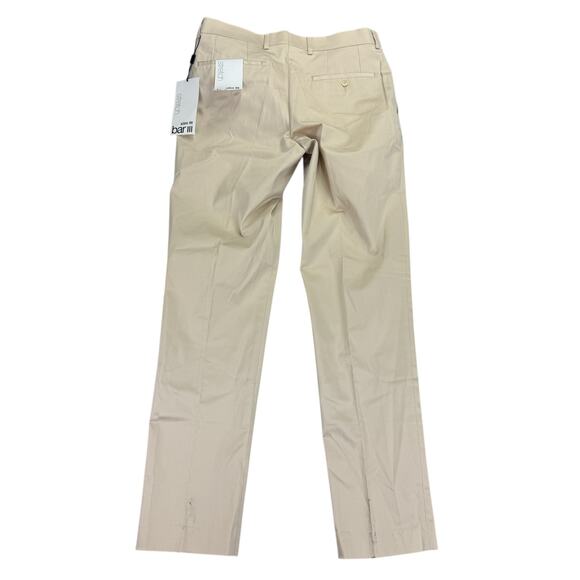 Bar III Mens Slim Fit Cotton Stretch Solid Suit Pants Tan 32x32 - Picture 2 of 7